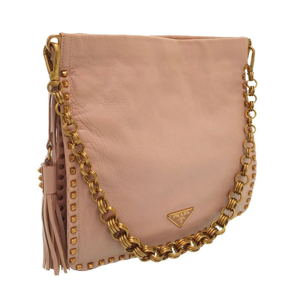 Prada Fringe Shoulder Studded Bag